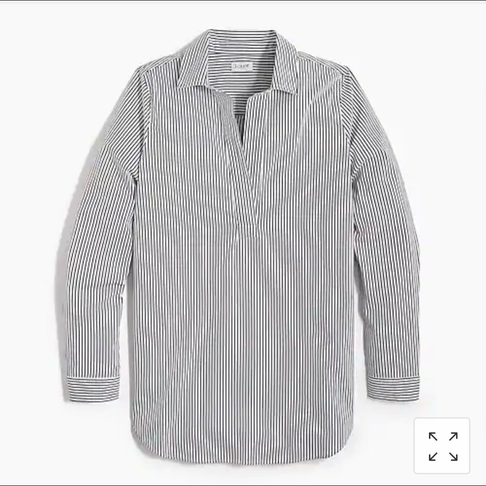 J.Crew L High Low Popover Tunic